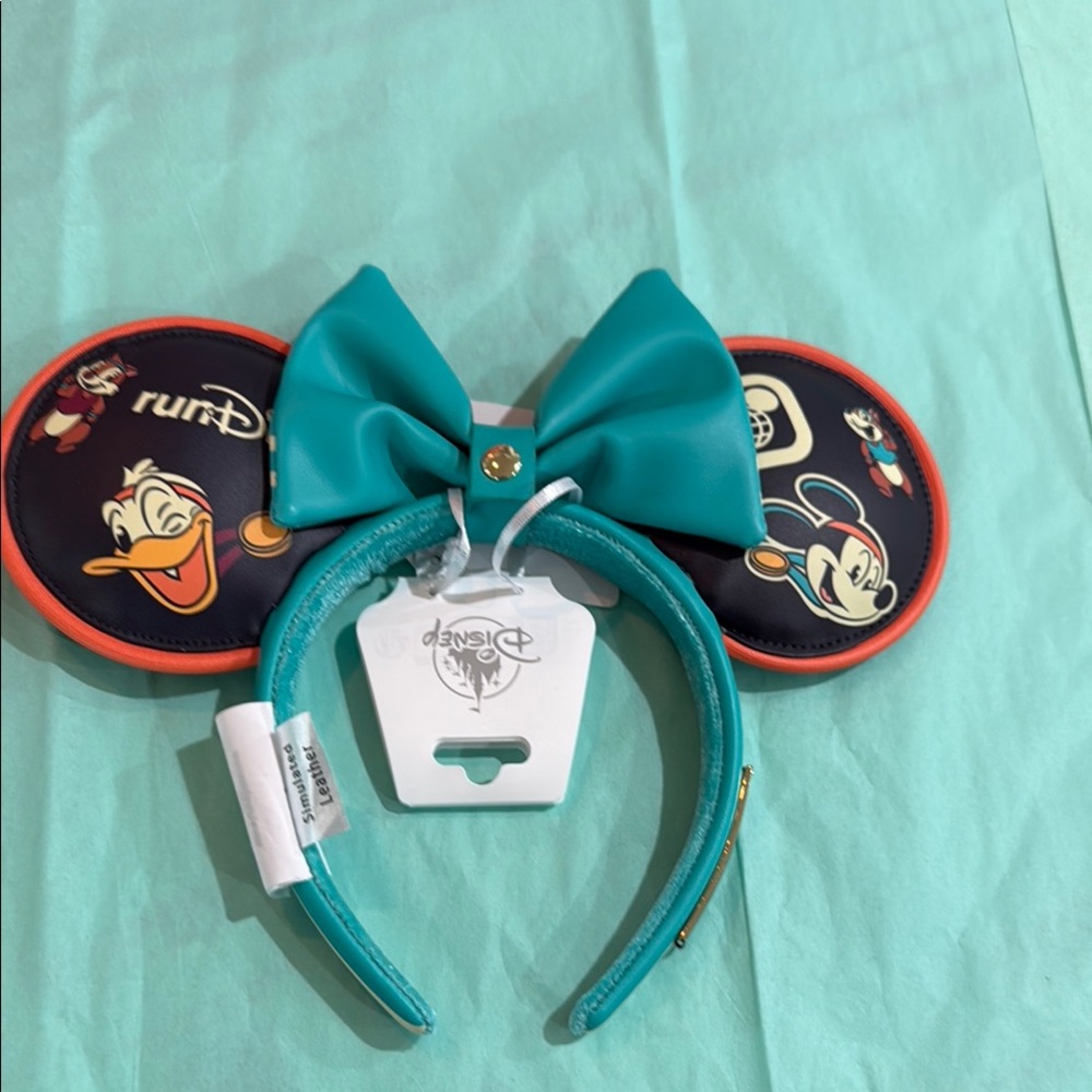 Disney Marathon Weekend Kids Headband - Teal and Orange - Picture 3 of 3